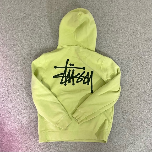 Stussy Sweaters - Stussy Hoodie Sweatshirt Sweater Jacket !! lime color🍐